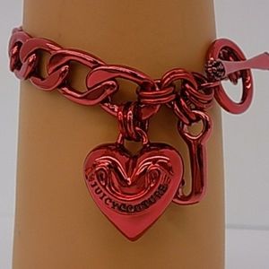 NEW! Juicy Couture RED Heart Starter Charm Banner